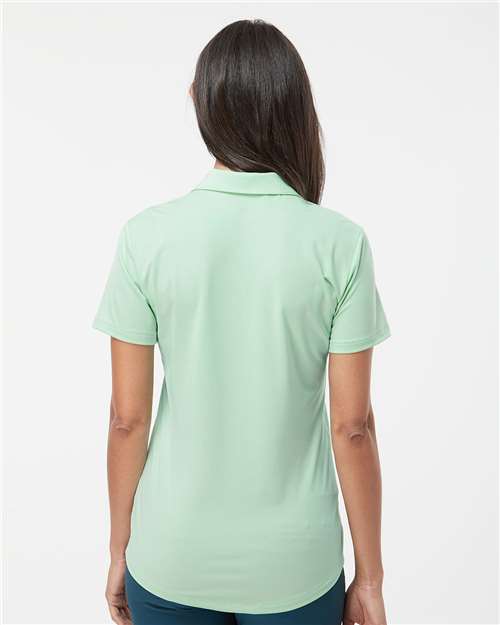 adidas A515 Women's Ultimate365 Solid Polo - Clear Mint - OnModelBack