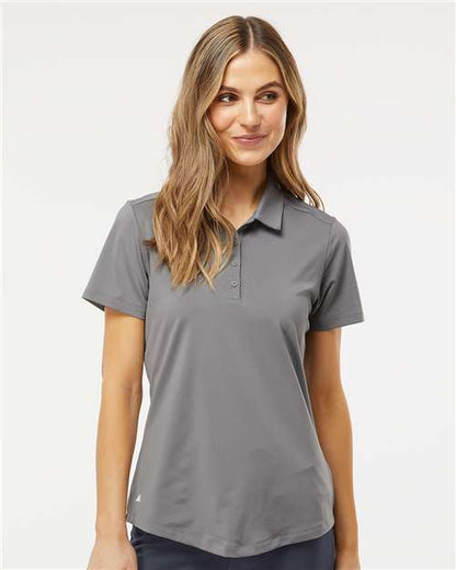 adidas A515 Women's Ultimate365 Solid Polo - Grey Three - OnModelFront