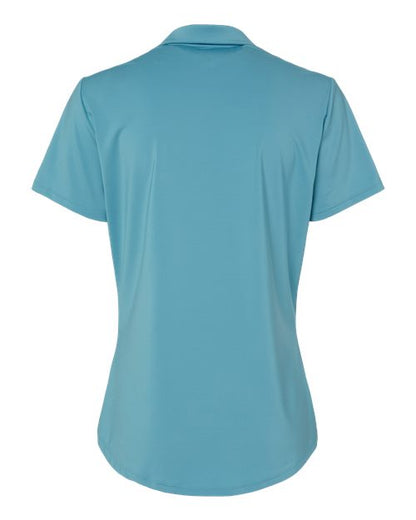 adidas A515 Women's Ultimate365 Solid Polo - Hazy Blue - Back