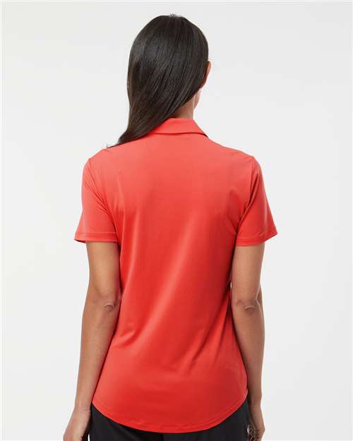 adidas A515 Women's Ultimate365 Solid Polo - Real Coral - OnModelBack