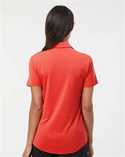 adidas A515 Women's Ultimate365 Solid Polo - Real Coral - OnModelBack