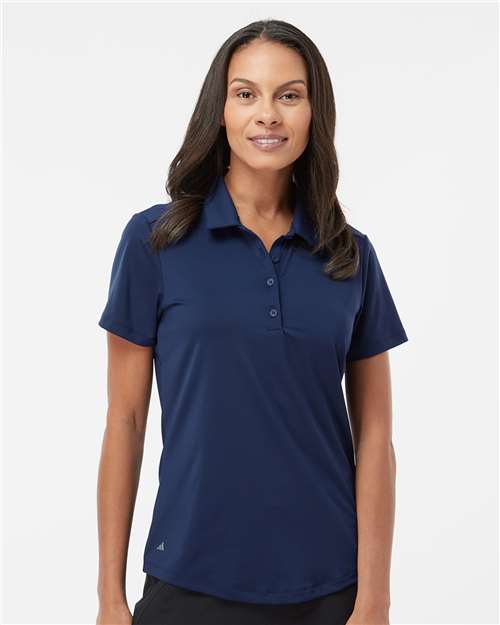 adidas A515 Women's Ultimate365 Solid Polo - Team Navy Blue - OnModelFront