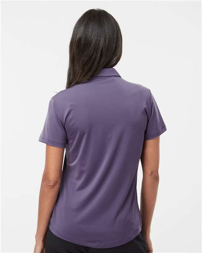adidas A515 Women's Ultimate365 Solid Polo - Tech Purple - OnModelBack