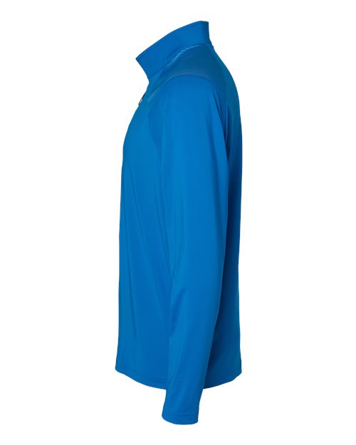 adidas A520 Men's Ultimate365 Lightweight Shoulder Stripe Quarter-Zip Pullover - Glory Blue - DirectSide