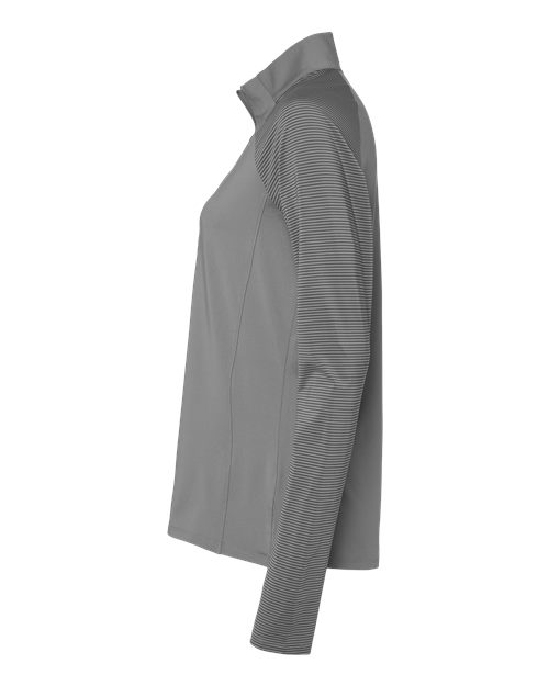 adidas A521 Women's Ultimate365 Lightweight Raglan Quarter-Zip Pullover - Grey Three - DirectSide