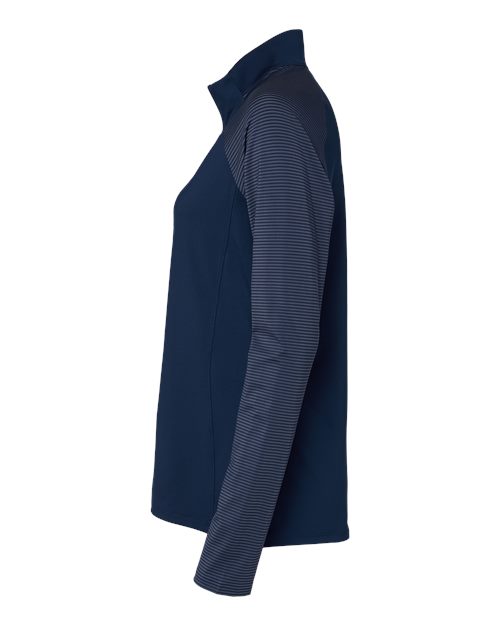 adidas A521 Women's Ultimate365 Lightweight Raglan Quarter-Zip Pullover - Team Navy Blue - DirectSide