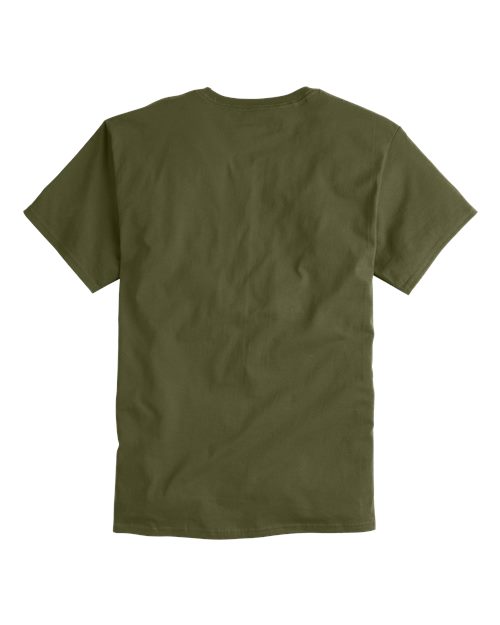 Champion T425 Unisex Classic T-Shirt - Fresh Olive - Back