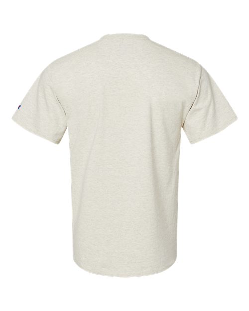 Champion T425 Unisex Classic T-Shirt - Oatmeal Heather - Back