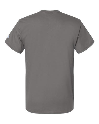 Champion T425 Unisex Classic T-Shirt - Stone Grey - Back