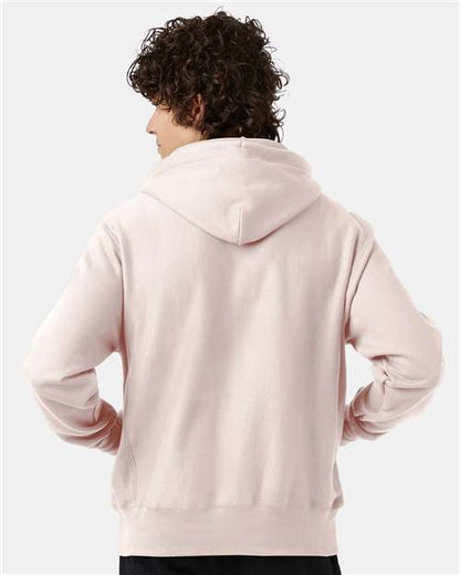 Champion S101 Unisex Reverse Weave® Hooded Sweatshirt - Body Blush - OnModelBack