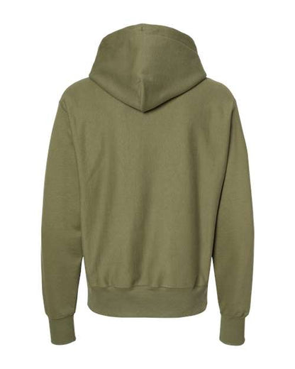 Champion S101 Unisex Reverse Weave® Hooded Sweatshirt - Fresh Olive - Back