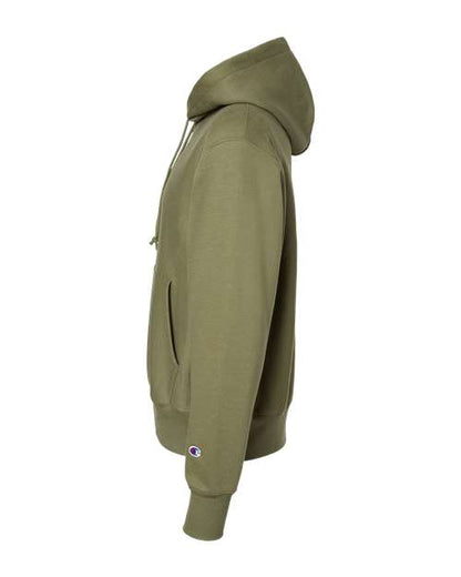 Champion S101 Unisex Reverse Weave® Hooded Sweatshirt - Fresh Olive - DirectSide