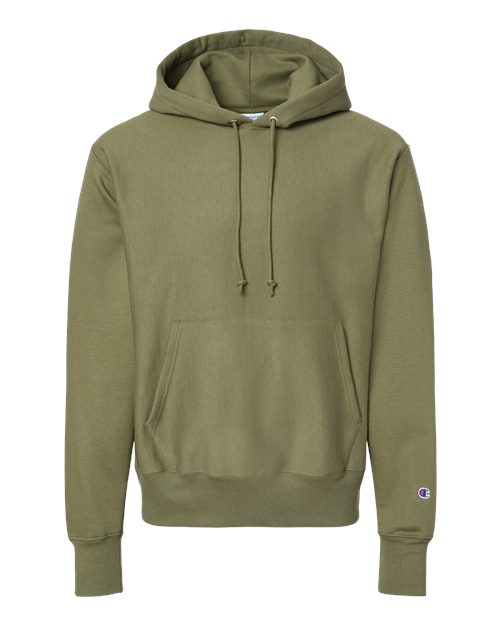 Champion S101 Unisex Reverse Weave® Hooded Sweatshirt - Fresh Olive - Front