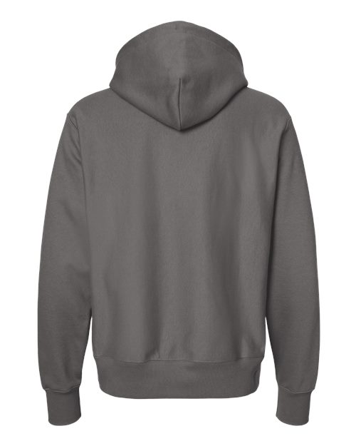 Champion S101 Unisex Reverse Weave® Hooded Sweatshirt - Stone Grey - Back