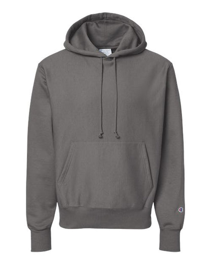 Champion S101 Unisex Reverse Weave® Hooded Sweatshirt - Stone Grey - Front