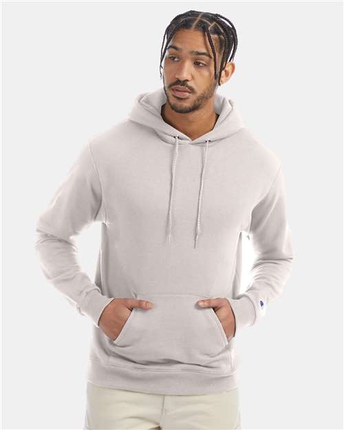 Champion S700 Unisex Powerblend® Hooded Sweatshirt - Body Blush - OnModelFront