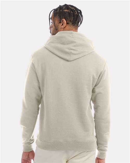 Champion S700 Unisex Powerblend® Hooded Sweatshirt - Sand - OnModelBack