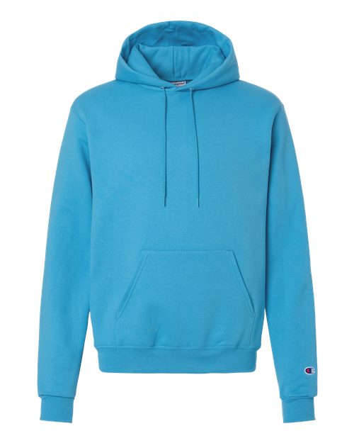 Champion S700 Unisex Powerblend® Hooded Sweatshirt - Blue Lagoon - Front