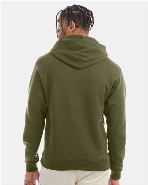 Champion S700 Unisex Powerblend® Hooded Sweatshirt - Fresh Olive - OnModelBack