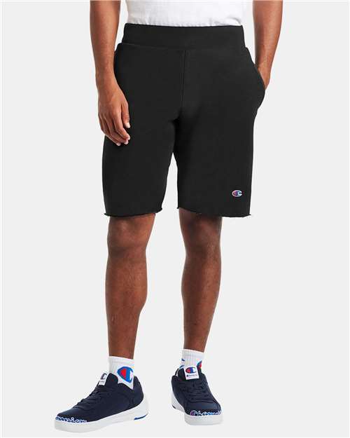 Champion RW26 Unisex Reverse Weave® Shorts - Black - OnModelFront