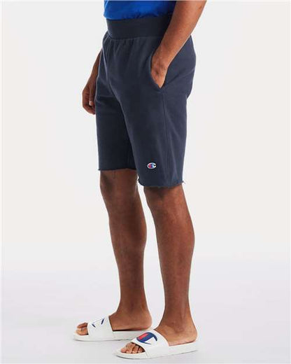 Champion RW26 Unisex Reverse Weave® Shorts - Navy - OnModelSide