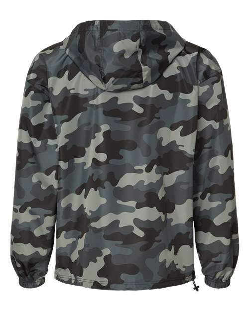 Champion CO200 Unisex Packable Anorak Jacket - Concrete Camo - Back
