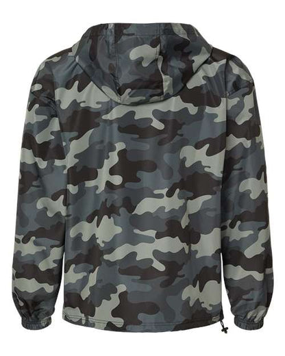Champion CO200 Unisex Packable Anorak Jacket - Concrete Camo - Back