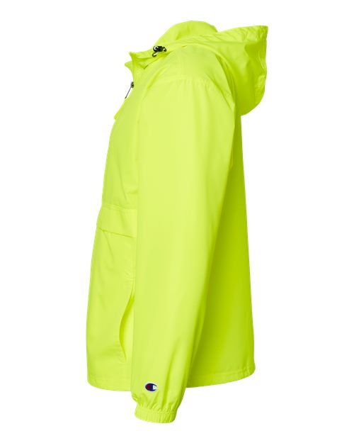 Champion CO200 Unisex Packable Anorak Jacket - Safety Green - DirectSide