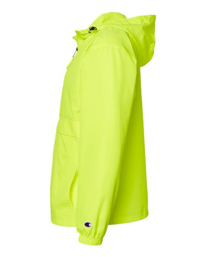 Champion CO200 Unisex Packable Anorak Jacket - Safety Green - DirectSide