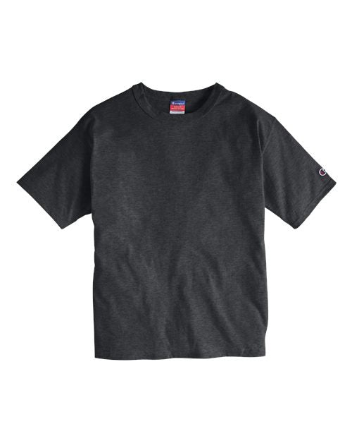 Champion T105 Unisex Heritage Jersey T-Shirt - Charcoal Heather - Front