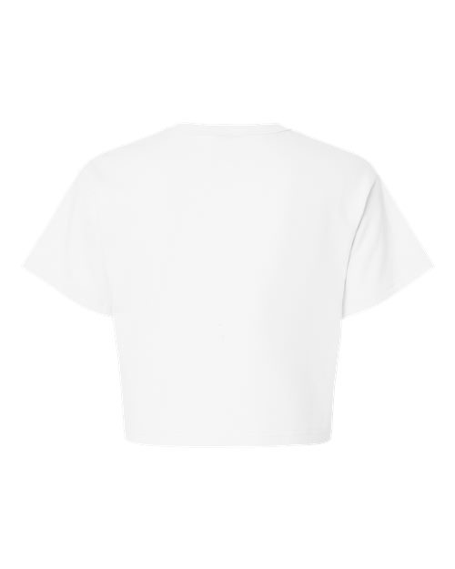 Champion T453W Women's Heritage Jersey Crop T-Shirt - White - Back
