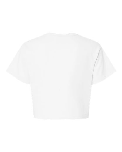 Champion T453W Women's Heritage Jersey Crop T-Shirt - White - Back
