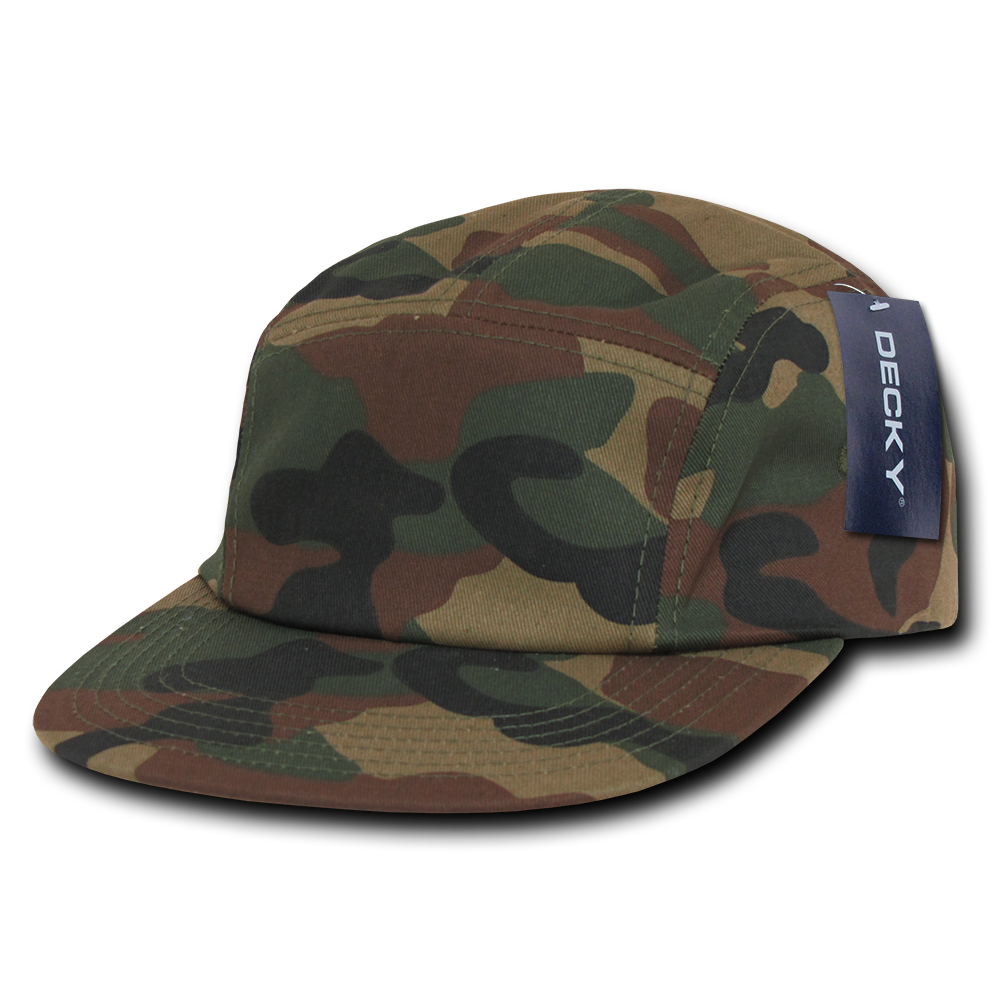Decky-985-5 Panel Cotton Racer Cap
