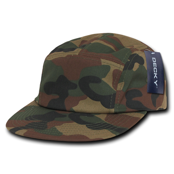 Decky-985-5 Panel Cotton Racer Cap - WDL
