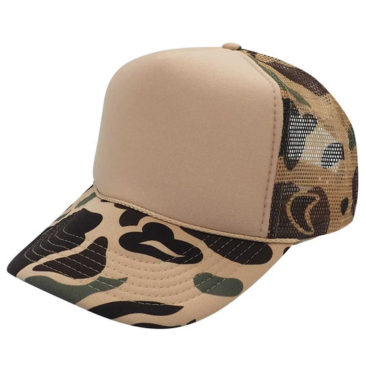 Nissun CPC - Foam Trucker Camo Hat, 5-Panel Camouflage Cap