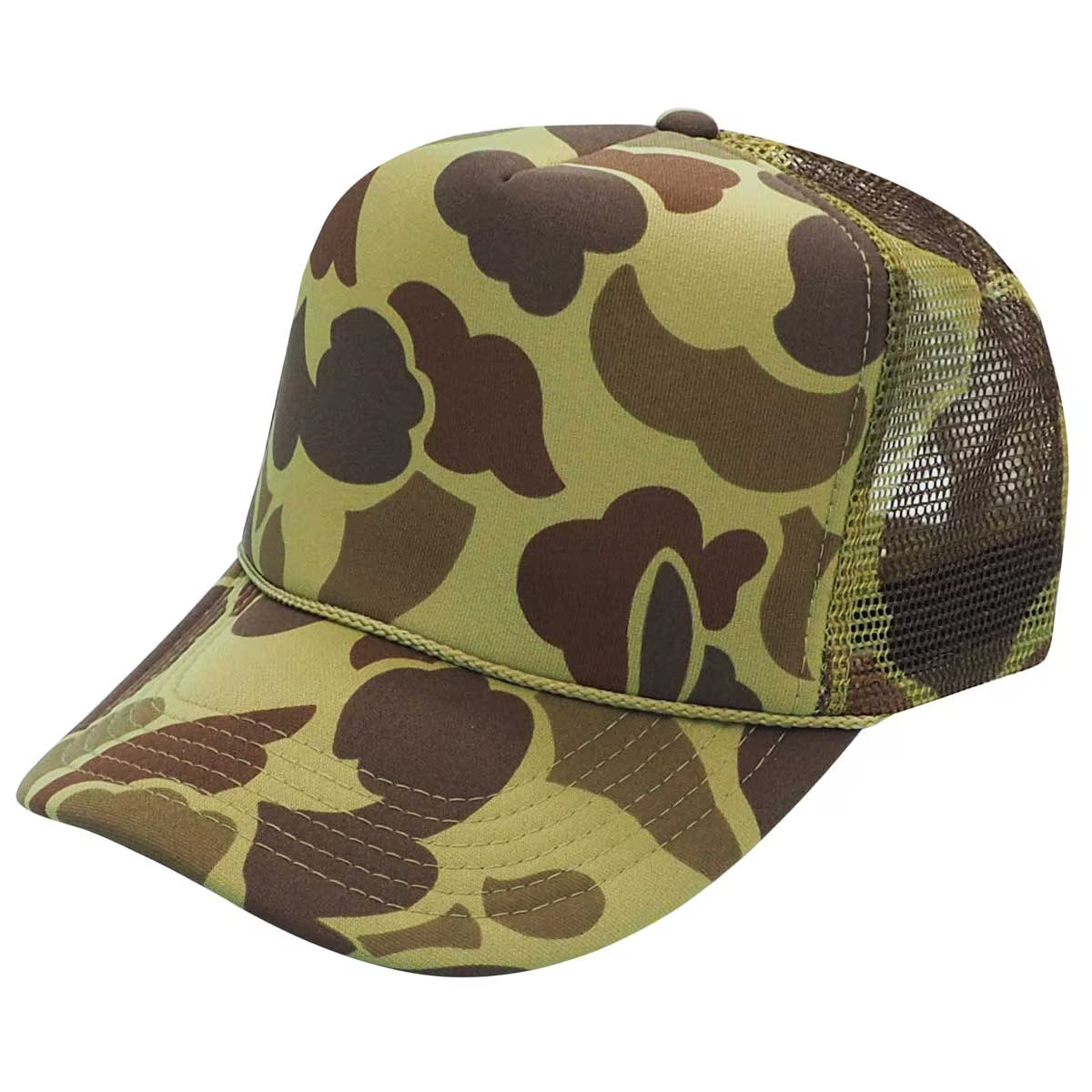 Nissun CSC - Foam Trucker Camo Hat, 5-Panel Camouflage Cap