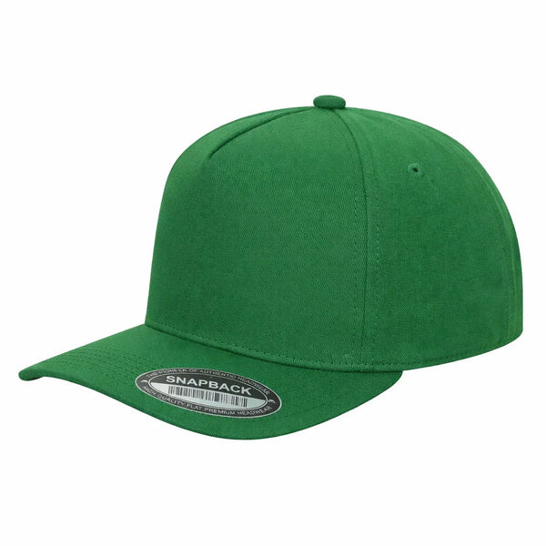 Premium TC-5-Panel 2-Tone Snapback Cap – Structured Fit, Cotton/Poly Blend - K.GREEN