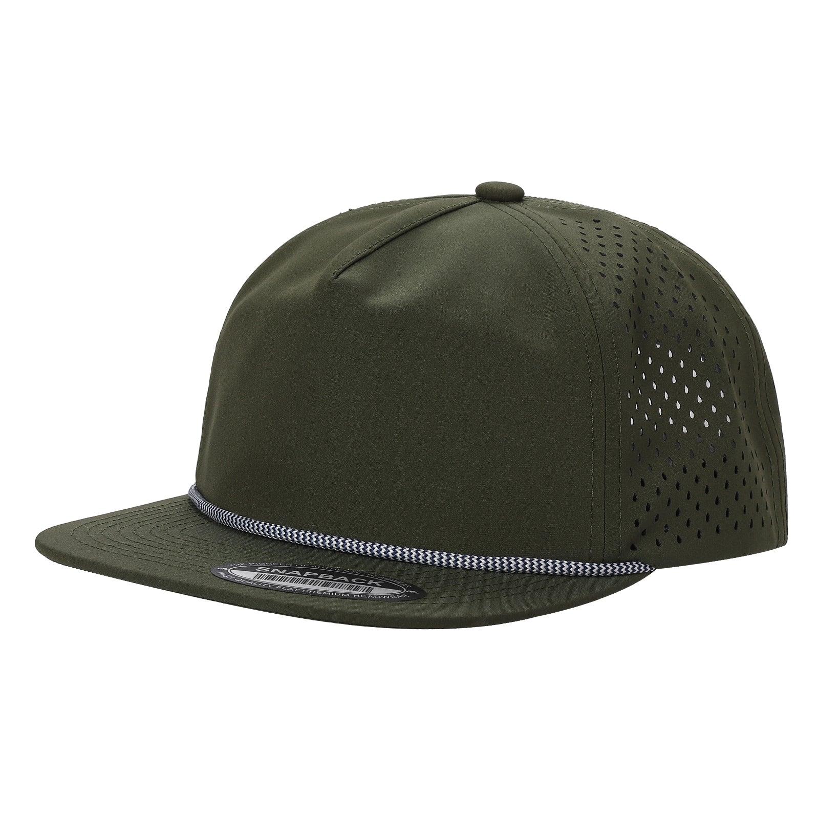 Waycap 5-Panel Waterproof Hat with Rope