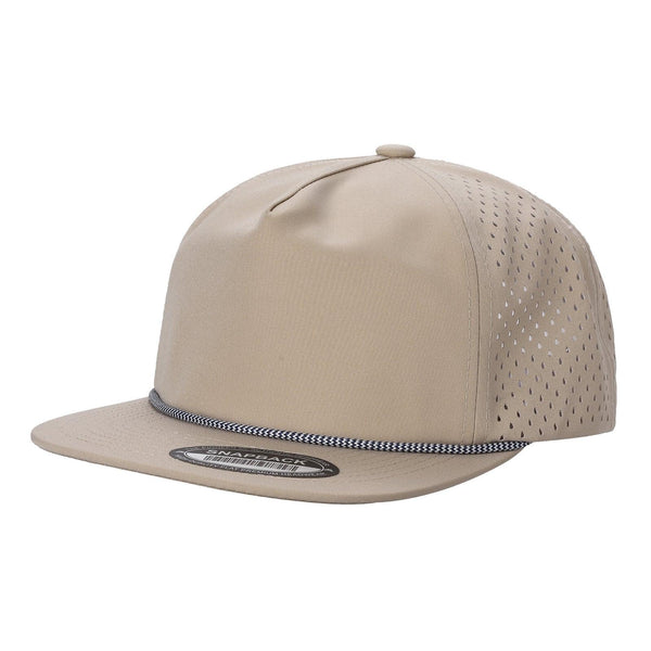 5WPR-5PANEL WATER PROOF HAT WITH ROPE - KHAKI