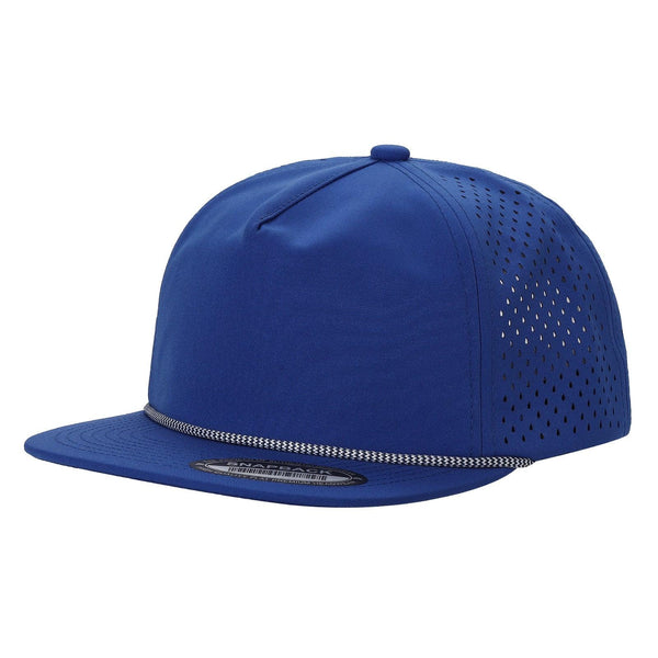 5WPR-5PANEL WATER PROOF HAT WITH ROPE - ROYAL