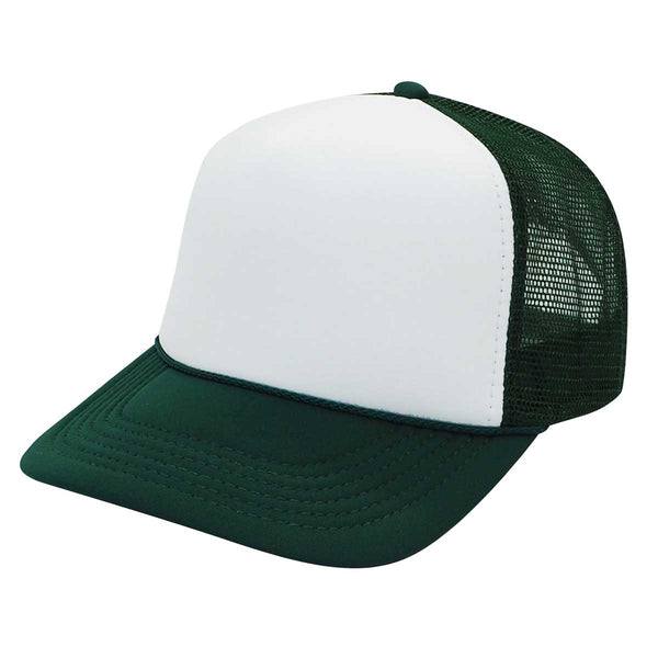 Nissun SPCY Summer Mesh Youth Cap Trucker Hat - DarkGreen
