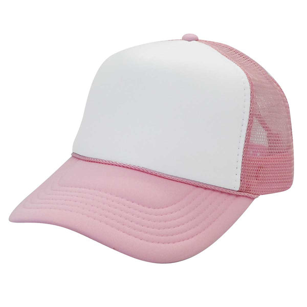 Nissun SPC Summer Mesh Trucker Cap Adjustable Snap Closure - Pink