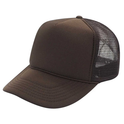 Nissun Foam Trucker Hat, 5 Panel Mesh Cap, Solid Colors - SSC