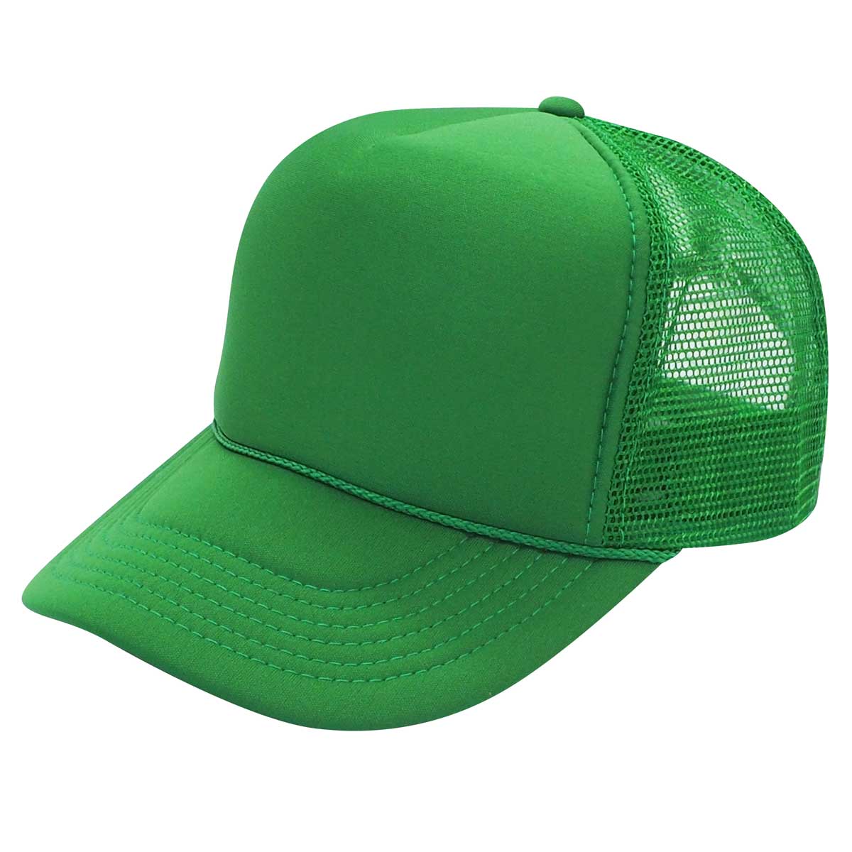 Nissun Foam Trucker Hat, 5 Panel Mesh Cap, Solid Colors - SSC