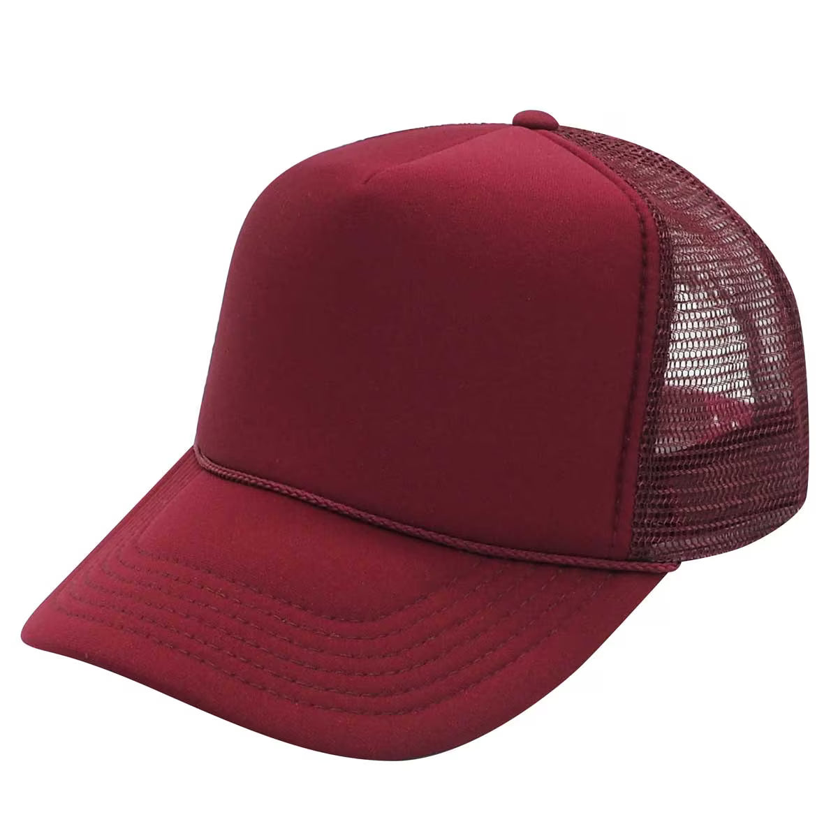 Nissun Foam Trucker Hat, 5 Panel Mesh Cap, Solid Colors - SSC