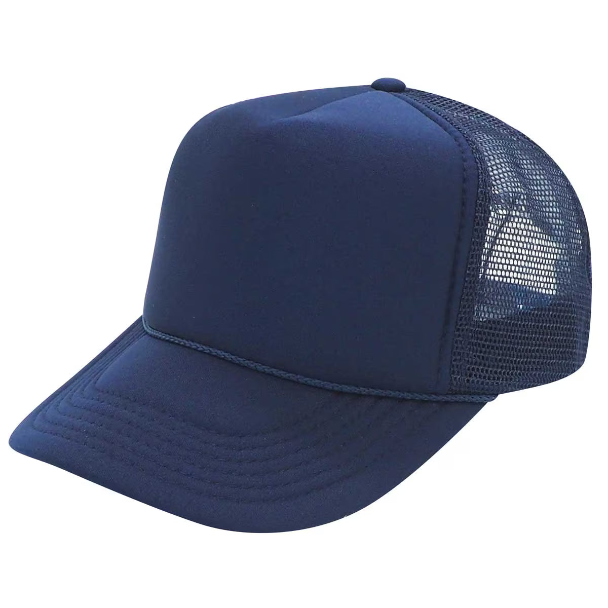 Nissun Foam Trucker Hat, 5 Panel Mesh Cap, Solid Colors - SSC