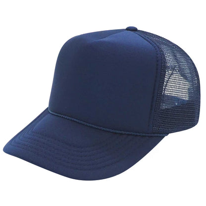 Nissun Foam Trucker Hat, 5 Panel Mesh Cap, Solid Colors - SSC