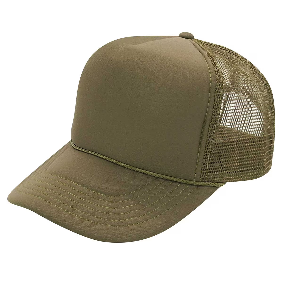 Nissun Foam Trucker Hat, 5 Panel Mesh Cap, Solid Colors - SSC