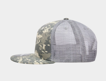 Decky-1055-6 Panel High Profile Structured Camo Trucker