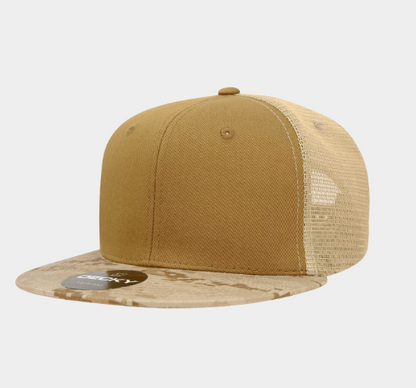 Decky-1055-6 Panel High Profile Structured Camo Trucker